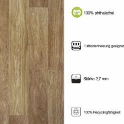 Floordirekt Revêtement de sol Spark Westwood S02 Vinyle 100 x 50 cm- Lino Sol Vinyle Pvc
