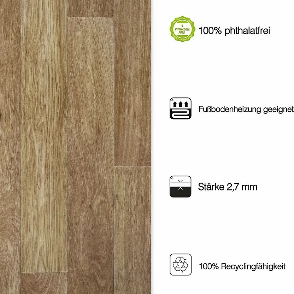 Floordirekt Revêtement de sol Spark Westwood S02 Vinyle 100 x 50 cm- Lino Sol Vinyle Pvc