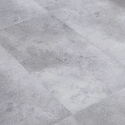 Neu.Holz Revêtement de sol vinyle SPC à clipser Aldire 10 planches 1,86 m² gris effet béton- Dalle Et Lame Pvc