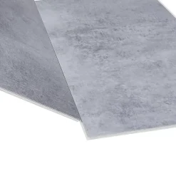 Neu.Holz Revêtement de sol vinyle SPC à clipser Aldire 10 planches 1,86 m² gris effet béton- Dalle Et Lame Pvc