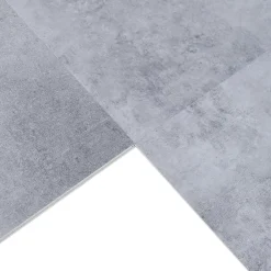 Neu.Holz Revêtement de sol vinyle SPC à clipser Aldire 10 planches 1,86 m² gris effet béton- Dalle Et Lame Pvc