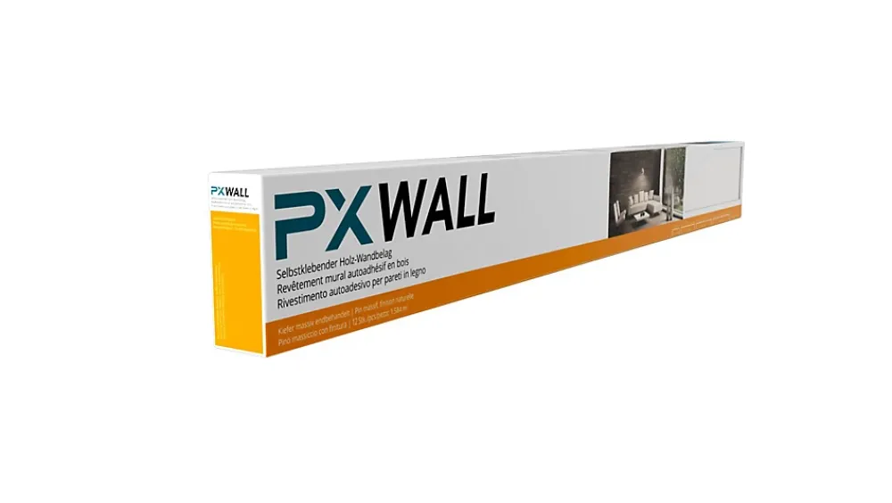 Revêtement mural placage bois blanc PX Wall- Lambris Mural