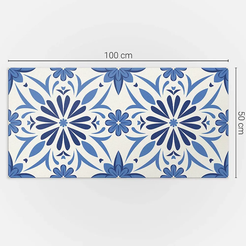 Wallfluent Lambris Mural<Revêtement Mural PVC 100x50 cm Motifs Végétaux En Carreaux 1 pièce