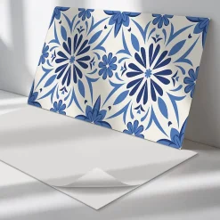 Wallfluent Lambris Mural<Revêtement Mural PVC 100x50 cm Motifs Végétaux En Carreaux 1 pièce