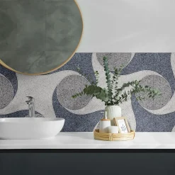 Wallfluent Lambris Mural<Revêtement Mural PVC 50x50 cm Motif De Mosaïque Abstrait 4 pièces