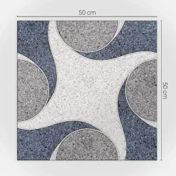 Wallfluent Lambris Mural<Revêtement Mural PVC 50x50 cm Motif De Mosaïque Abstrait 4 pièces