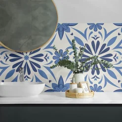 Wallfluent Lambris Mural<Revêtement Mural PVC 120x60 cm Motifs Végétaux En Carreaux 1 pièce