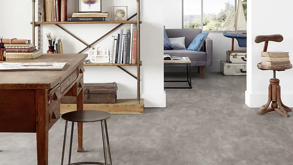 Tarkett Revêtement sol PVC Concrete gris 4 m (vendu au m²)- Lino Sol Vinyle Pvc