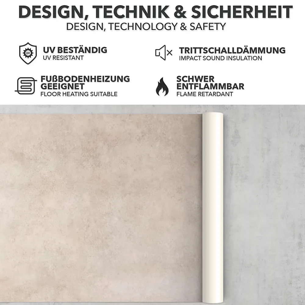Floordirekt Revêtement sur mesure Atlantic Midas 139L 100 x 300 cm -- Dalle Et Lame Pvc