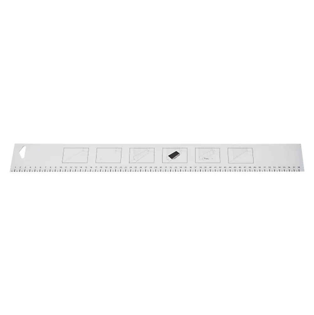 GoodHome Règle de tapissier 58.5 x 6.7cm- Outils Du Tapissier