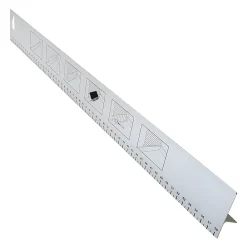 GoodHome Règle de tapissier 58.5 x 6.7cm- Outils Du Tapissier