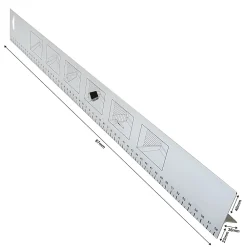 GoodHome Règle de tapissier 58.5 x 6.7cm- Outils Du Tapissier