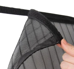 Avosdim Rideau Moustiquaire aimanté - L100 x H215cm - Noir- Moustiquaire Pour Fenêtre