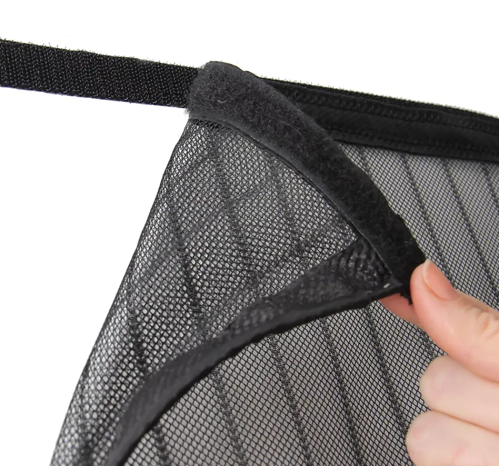 Avosdim Rideau Moustiquaire aimanté - L100 x H215cm - Noir- Moustiquaire Pour Fenêtre