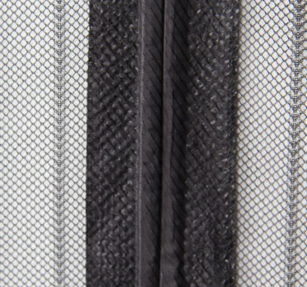 Avosdim Rideau Moustiquaire aimanté - L100 x H215cm - Noir- Moustiquaire Pour Fenêtre