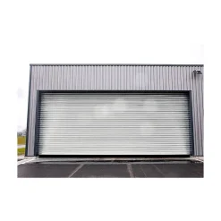 4M Porte De Garage Enroulable<Rideau Métallique Blanc RAL9010 Motorisé 380V Lames Pleines 9/10ème L10000 H4500