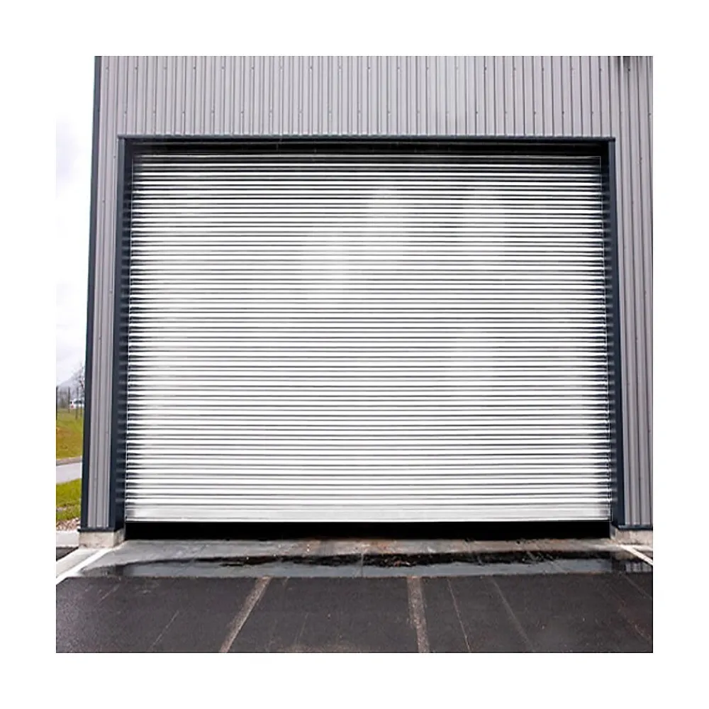 4M Porte De Garage Enroulable<Rideau Métallique Blanc RAL9010 Motorisé 220V Lames Pleines 7/10ème L5000 H3500 PREMIUM