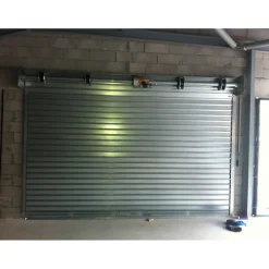 4M Porte De Garage Enroulable<Rideau Métallique Galvanisé Motorisé 220V Lames Pleines 7/10ème L2400 H2000 CLASSIC