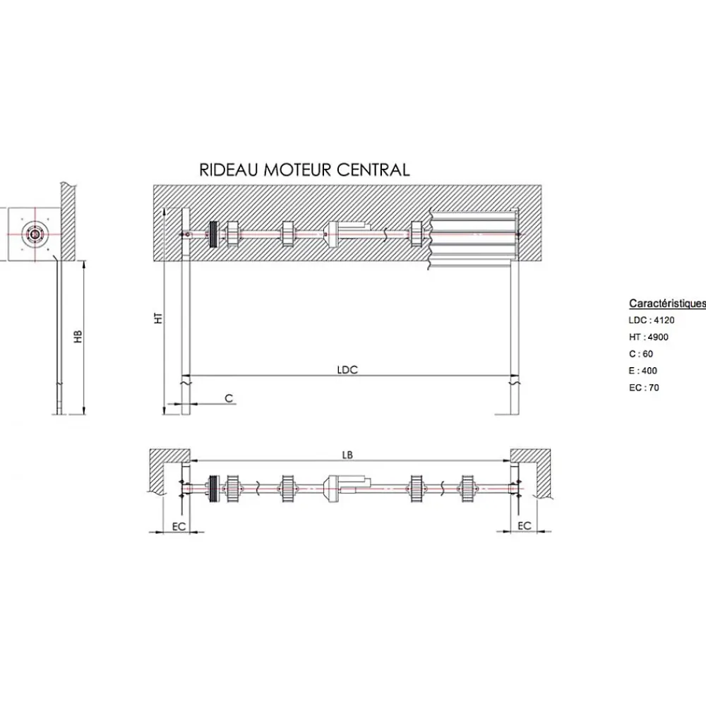 4M Porte De Garage Enroulable<Rideau Métallique Galvanisé Motorisé 220V Lames Pleines 7/10ème L4000 H4500 PREMIUM