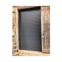 4M Porte De Garage Enroulable<Rideau Métallique Gris RAL7016 Motorisé 220V Lames Pleines 7/10ème L1500 H4500 CLASSIC
