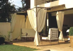 Couleurs Du Monde RIDEAUX D'OMBRAGE POUR PERGOLA PROVENCE- Moustiquaire Pour Tonnelle Et Pergola
