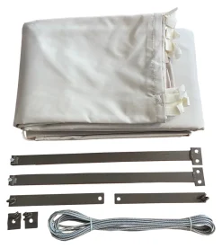 Couleurs Du Monde RIDEAUX D'OMBRAGE POUR PERGOLA PROVENCE- Moustiquaire Pour Tonnelle Et Pergola