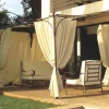 Couleurs Du Monde RIDEAUX D'OMBRAGE POUR PERGOLA LUBERON- Moustiquaire Pour Tonnelle Et Pergola