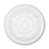 Profhome Moulure Et Rosace De Plafond<Rosace 156046 Élement décorative Élement pour plafond style Rococo-Baroque blanc diametre 86 cm