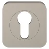 GoodHome Rosace de fonction rond à visser Duod effet nickel satin gris Ø52.5mm- Poignée De Porte