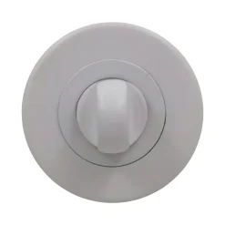 Rosace de fonction rond à visser à condamnation Duod acier mat blanc Ø52mm- Poignée De Porte