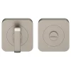 GoodHome Rosace de fonction rond à visser à condamnation Duod effet nickel satin gris Ø52.5mm- Poignée De Porte
