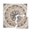 Pegane Moulure Et Rosace De Plafond<Rosace de plafond (Boite de 1m²) en marbre et travertin multicolore - 80 x 80 cm