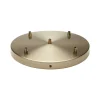 Girard Sudron Rosace plafond ronde métal bronze 5 sorties pour câble 7 mm -- Moulure Et Rosace De Plafond