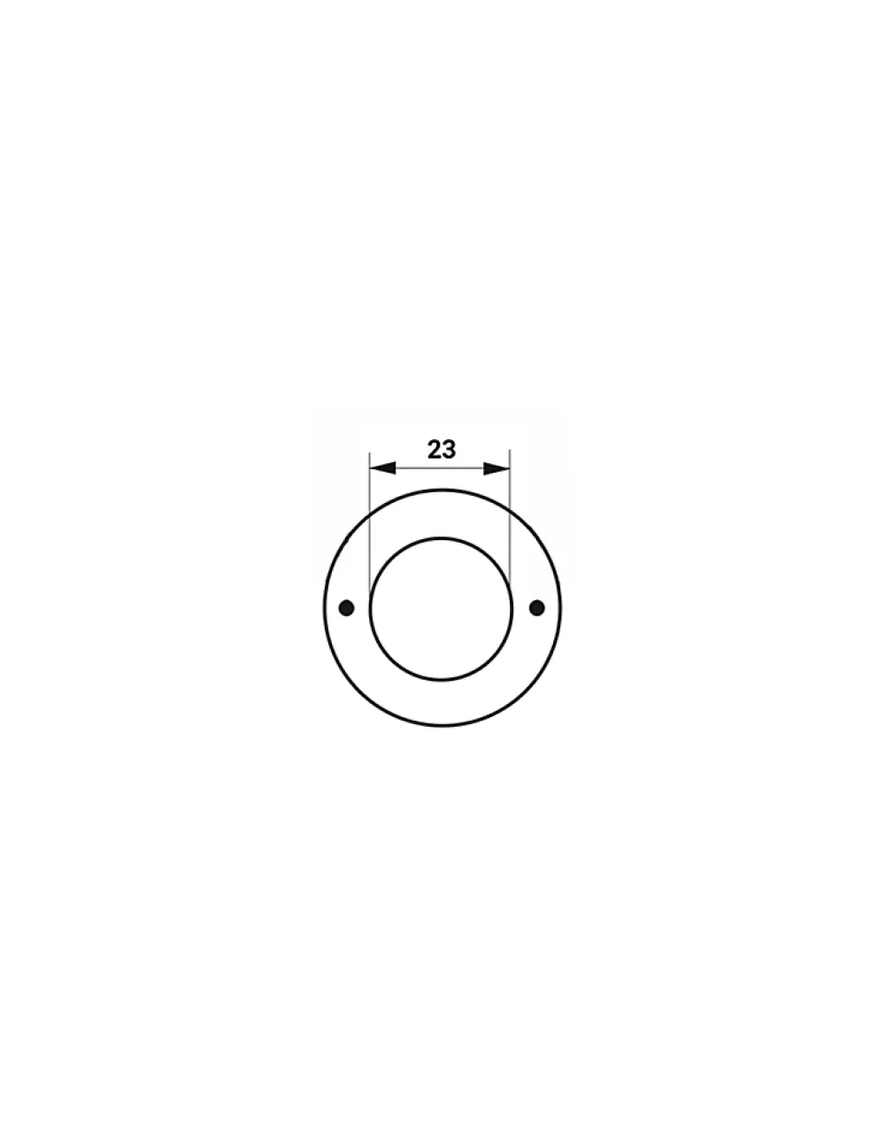 Thirard Poignée De Porte<Rosace pour cylindre diamètre 23mm, laiton -