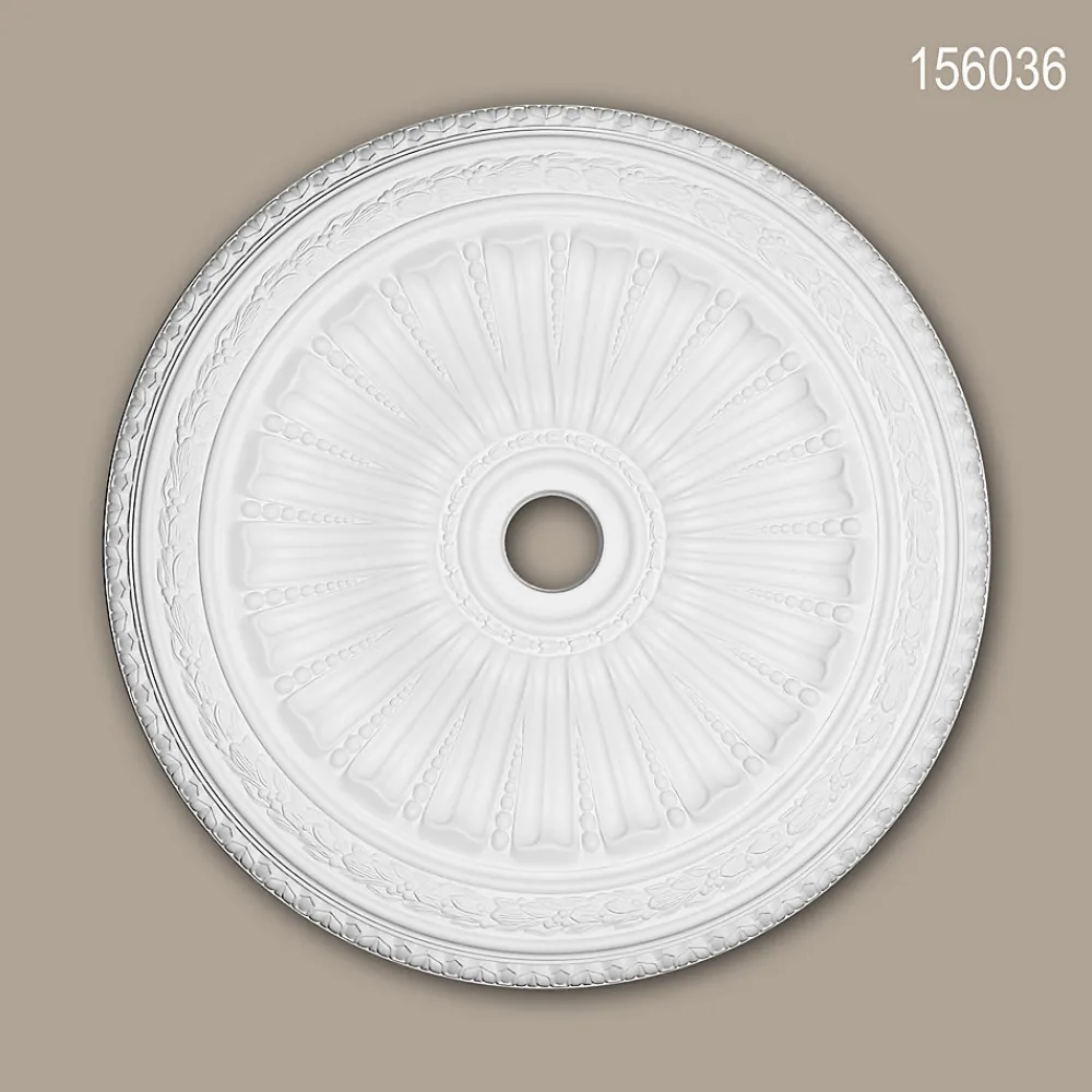 Profhome Moulure Et Rosace De Plafond<Rosace 156036 Élement décorative Élement pour plafond diametre 88,7 cm