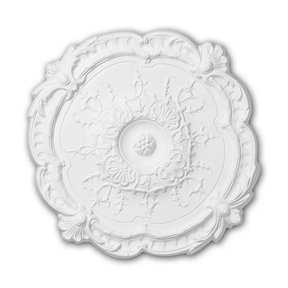 Profhome Moulure Et Rosace De Plafond<Rosace 156027 Élement décorative Élement pour plafond diametre 38,3 cm