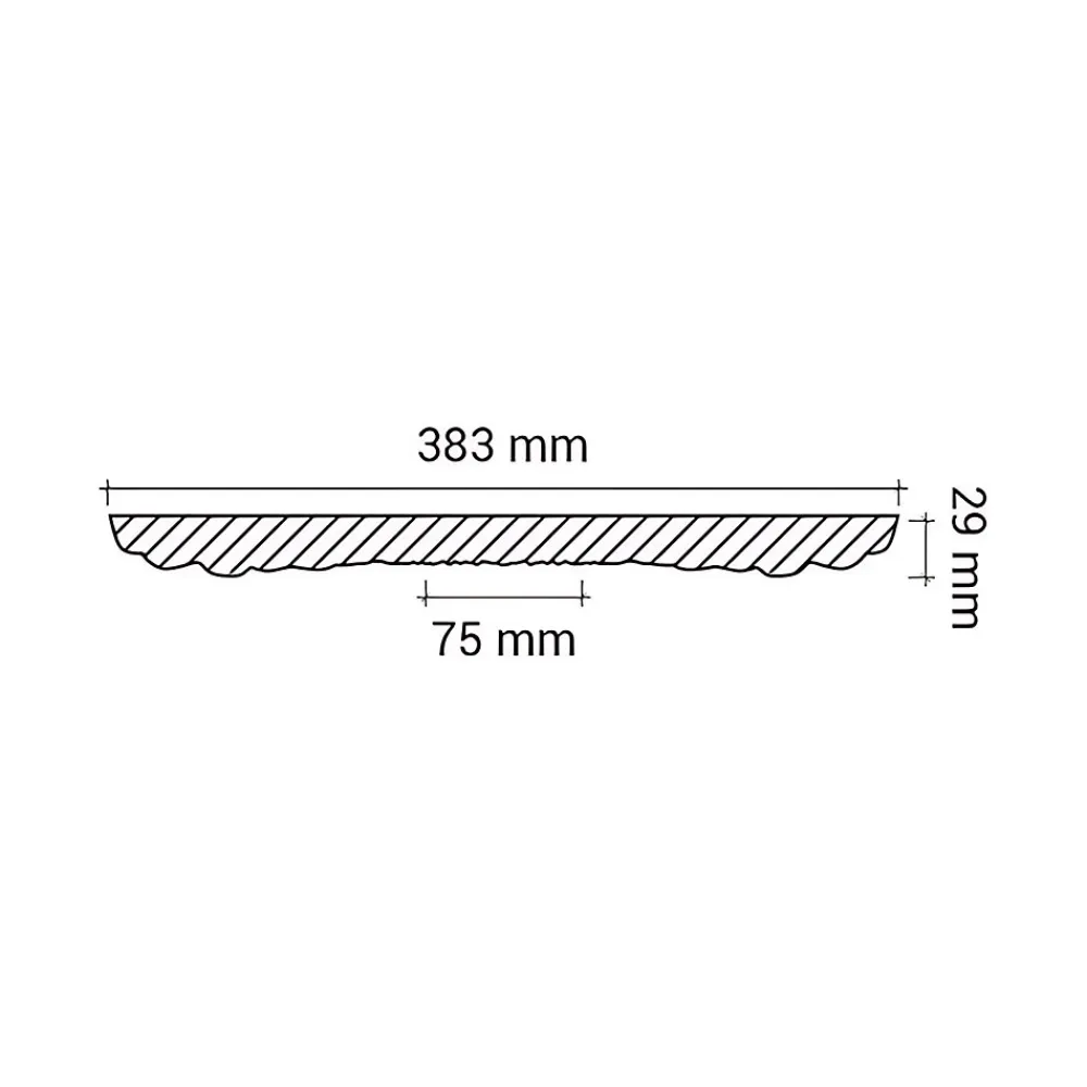 Profhome Moulure Et Rosace De Plafond<Rosace 156027 Élement décorative Élement pour plafond diametre 38,3 cm