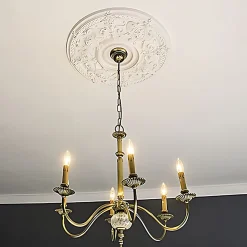 Profhome Moulure Et Rosace De Plafond<Rosace 156040 Élement décorative Élement pour plafond diametre 70,7 cm