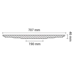 Profhome Moulure Et Rosace De Plafond<Rosace 156040 Élement décorative Élement pour plafond diametre 70,7 cm