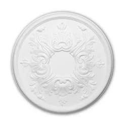 Profhome Rosace 156030 Élement décorative Élement pour plafond diametre 39,5 cm- Moulure Et Rosace De Plafond