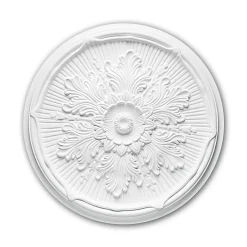 Profhome Rosace 156022 Élement décorative Élement pour plafond diametre 52,5 cm- Moulure Et Rosace De Plafond