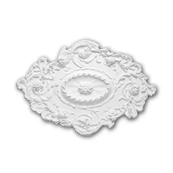 Profhome Rosace 156029 Élement décorative Élement pour plafond 76,7 x 53,2 cm- Moulure Et Rosace De Plafond