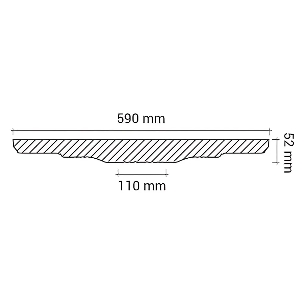 Profhome Moulure Et Rosace De Plafond<Rosace 156023 Élement décorative Élement pour plafond diametre 59 cm