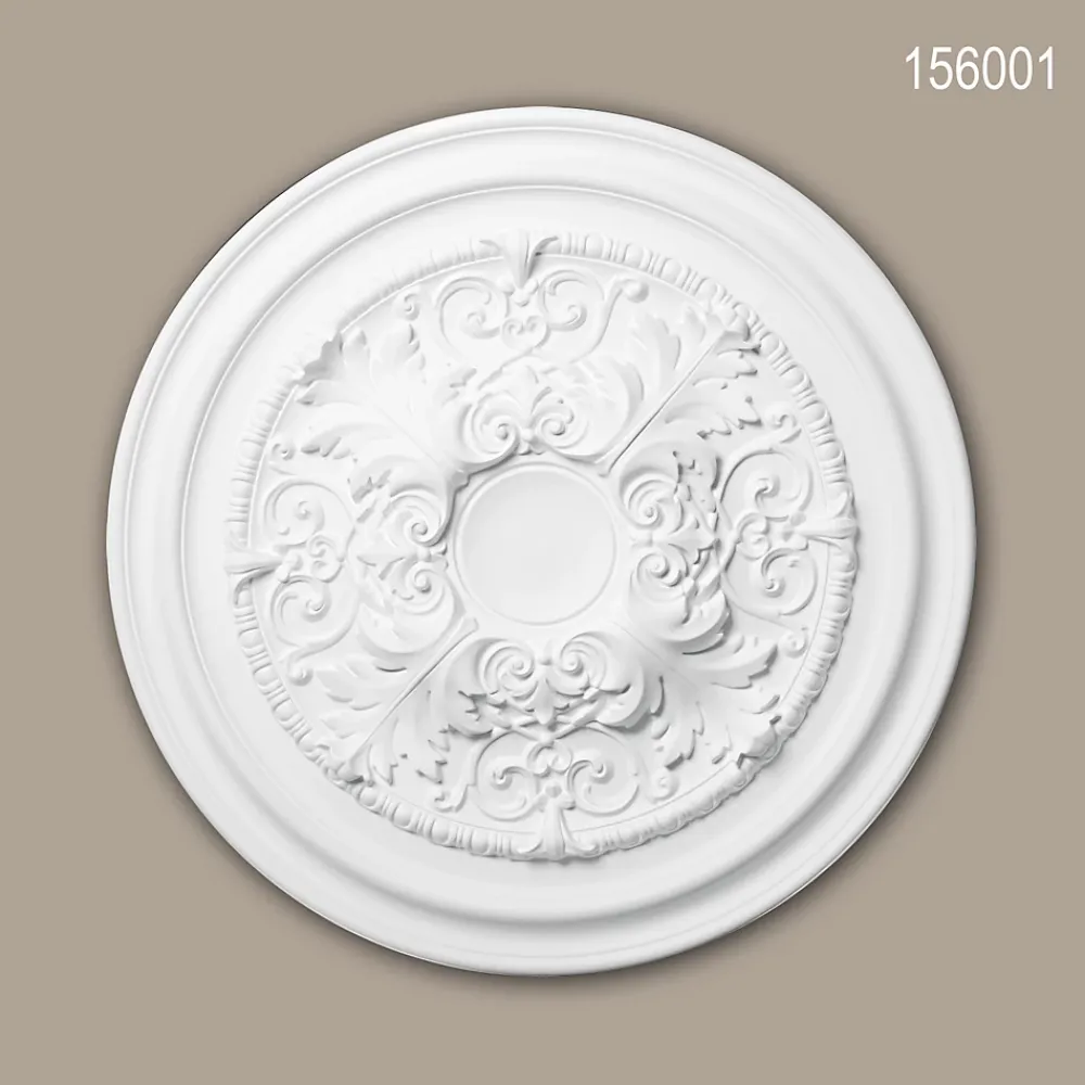Profhome Moulure Et Rosace De Plafond<Rosace 156001 Élement pour plafond Élement décorative diametre 69,5 cm