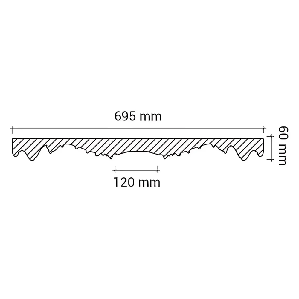 Profhome Moulure Et Rosace De Plafond<Rosace 156001 Élement pour plafond Élement décorative diametre 69,5 cm