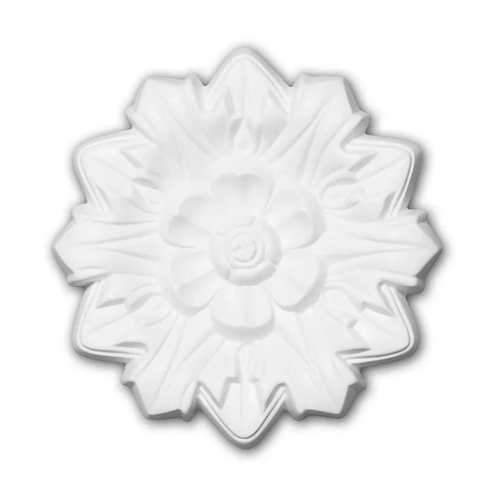 Profhome Moulure Et Rosace De Plafond<Rosace 156011 Élement pour plafond Élement décorative diametre 19,8 cm
