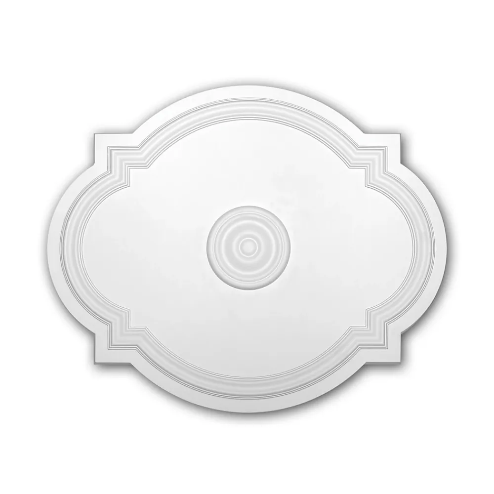Profhome Moulure Et Rosace De Plafond<Rosace 156008 Élement pour plafond Élement décorative 54 x 44 cm