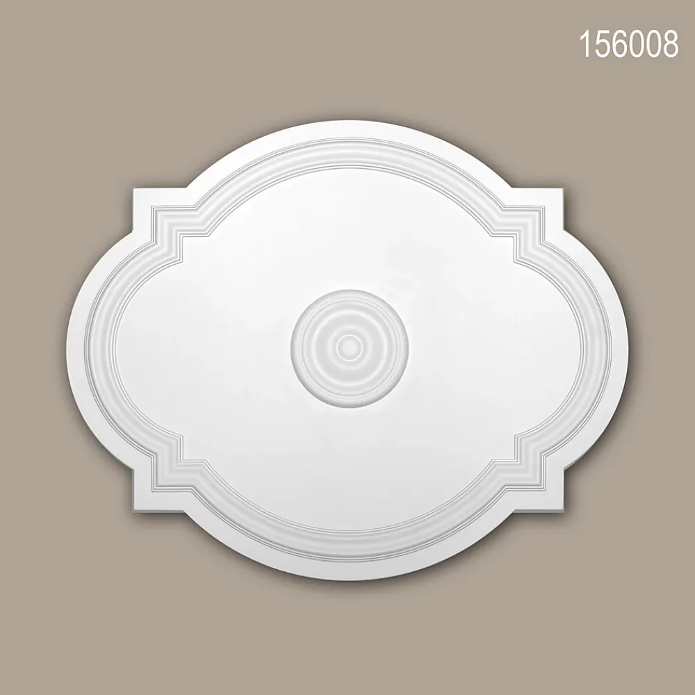 Profhome Moulure Et Rosace De Plafond<Rosace 156008 Élement pour plafond Élement décorative 54 x 44 cm