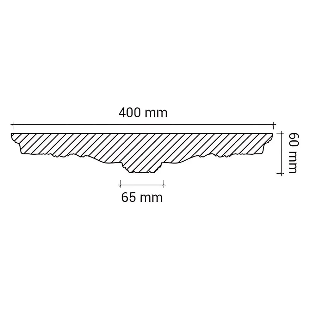 Profhome Moulure Et Rosace De Plafond<Rosace 156007 Élement pour plafond Élement décorative diametre 40 cm