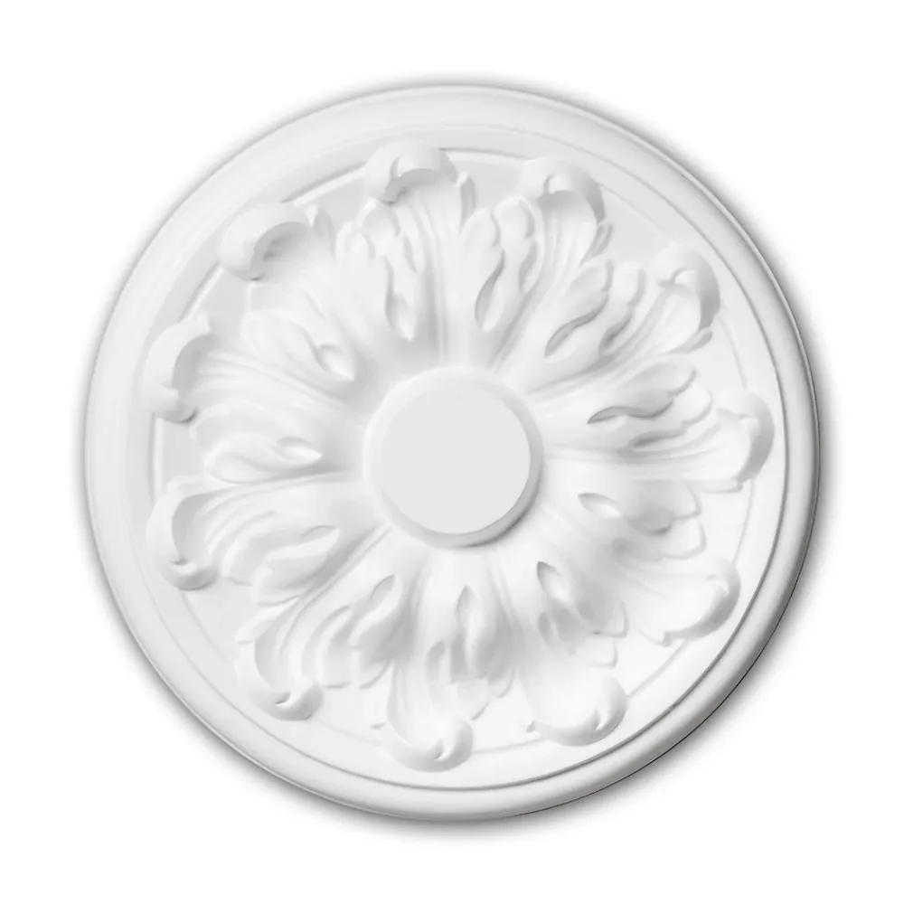 Profhome Moulure Et Rosace De Plafond<Rosace 156010 Élement pour plafond Élement décorative diametre 19,3 cm